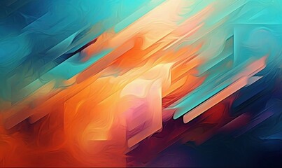 Abstract art. Colorful painting art of a abstract texture. Background illustration. Generative AI