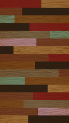 multi color wood plank boards design background, floor and wall design
