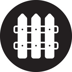 fence glyph icon