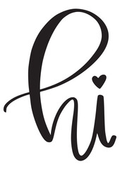 Hand Lettered Calligraphy Greeting