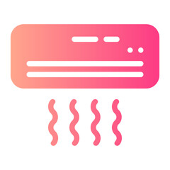 air conditioning gradient icon