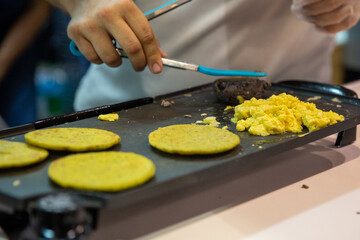 Making Vegan Arepas