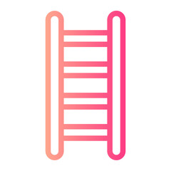 step ladder gradient icon