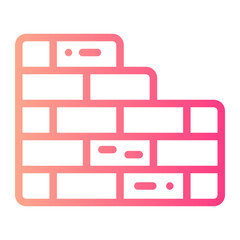 brick wall gradient icon