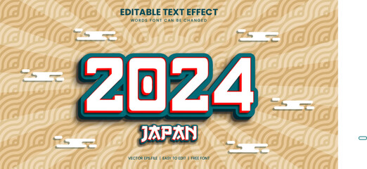 Japanese New Year 2024 text effect