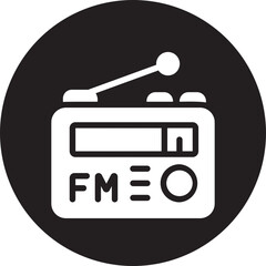radio glyph icon
