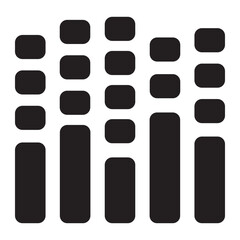 music wave glyph icon