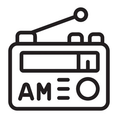radio line icon