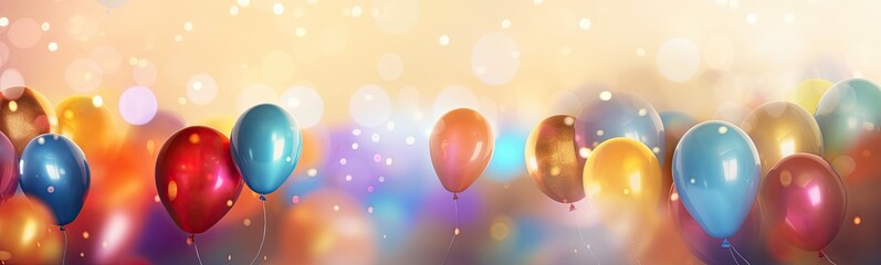 Obraz premium Birthday congratulation holiday banner