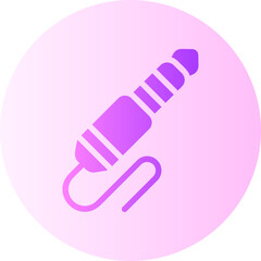 audio jack gradient icon