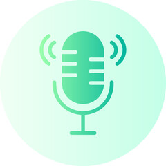 microphone gradient icon