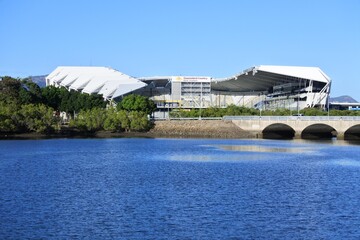 North Queensland Stadium in Railway Estate a suburb of Townsville, Queensland, Australia.