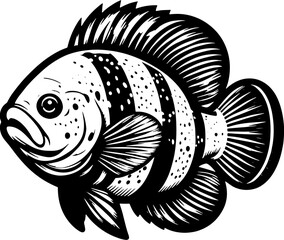 Fototapeta premium Oscar Fish icon 4