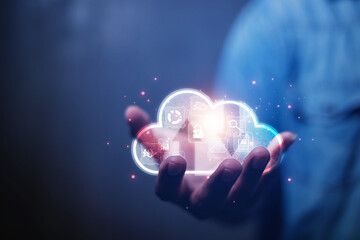 cloud technology concept Global network of metaverse systems exchange of information global business Megatrends on the Internet for Telecommunication	