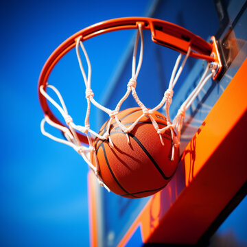 Basket Ball game HD 8K wallpaper Stock Photographic Image
