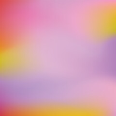 Vector pink, purple, yellow blurred gradient style background. Abstract smooth colorful illustration, social media wallpaper.