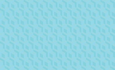 Hexagon 3D illusion cube psychedelic Blue  