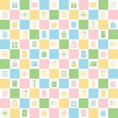 シームレス柄_プレゼントボックス