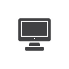 Computer monitor vector icon