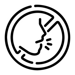 silence Line Icon