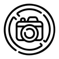 photo camera Line Icon
