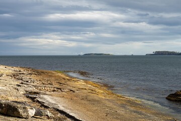 rock shelf by the sea