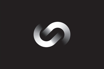 Infinity logo design icon vector template - obrazy, fototapety, plakaty