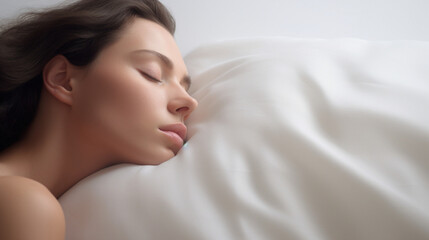 Obraz na płótnie Canvas woman sleeping