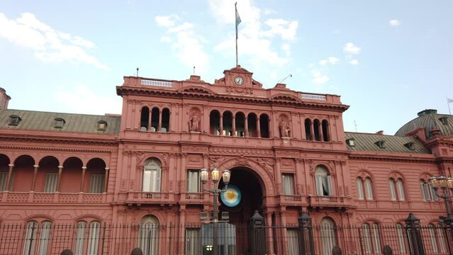 The Casa Rosada Pink House in Buenos Aires City Argentina Presidential Government's House