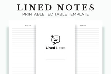 Lined Notes Kdp Interior