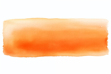 長方形のオレンジ色の水彩画