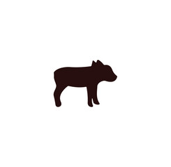 animal icon vector on white background	
