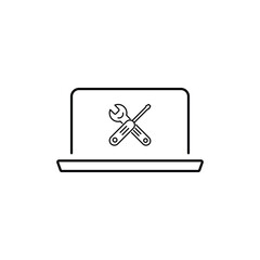 "Artisanal Craftsmanship: Exquisite Vector Icons of Precision Tools - Wrench, Gear, Spanner, Hammer, and Screwdriver - Illustrations for the Essence of Fix and Repair Mastery."	