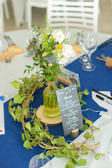 Décoration de table de mariage, campagne, champêtre