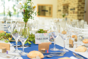 Décoration de table de mariage, campagne, champêtre