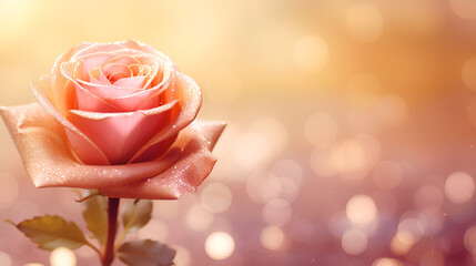 Background with peach and pink color roses. Romantic pastel colors, beautiful light,Background with peach and pink color roses. Romantic colors, beautiful light, empty space for product presentation