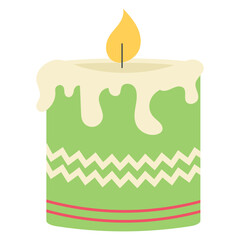 Christmas Candle Illustration