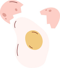 Cracked Egg Illustration
