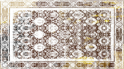 Carpet and Fabric print design with grunge and distressed texture repeat pattern 
