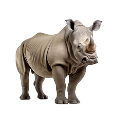 Fototapeta premium Rhino photograph isolated on white background