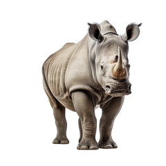 Fototapeta premium Rhino photograph isolated on white background