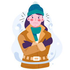 Winter Vector Character Illustration