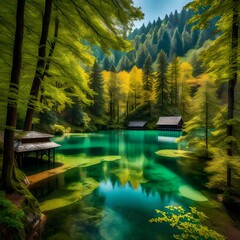 lake in the forest