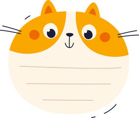 Notebook Sheet With Cat