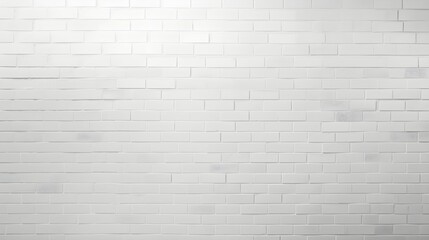 empty white brick wall texture background, background design, copy space. Generative AI