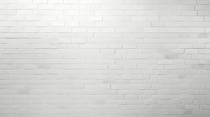 Fototapeta premium empty white brick wall texture background, background design, copy space. Generative AI