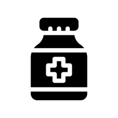 Fototapeta premium medicine glyph icon