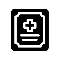 Obraz premium certificate glyph icon