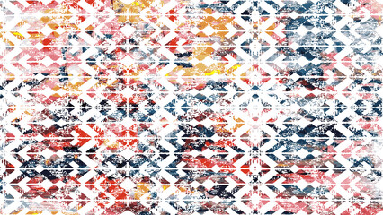 Fototapeta na wymiar Carpet and Fabric print design with grunge and distressed texture repeat pattern 