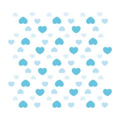 シンプルな青いハートマークの背景素材